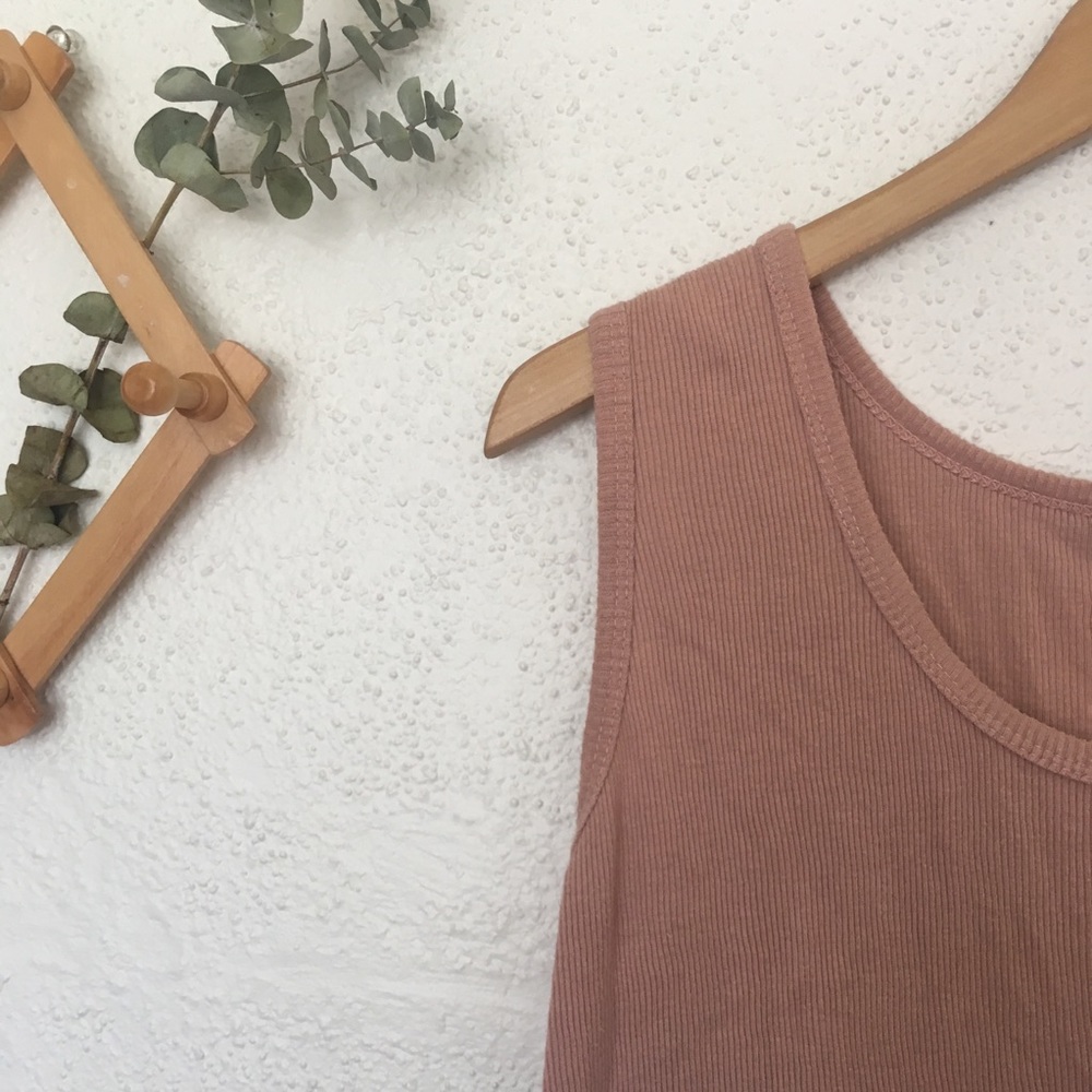 🎈VTG Ribbed Tank Dress - Picture 3 of 4